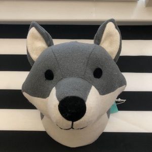 NWT Wolf head wall Mount
